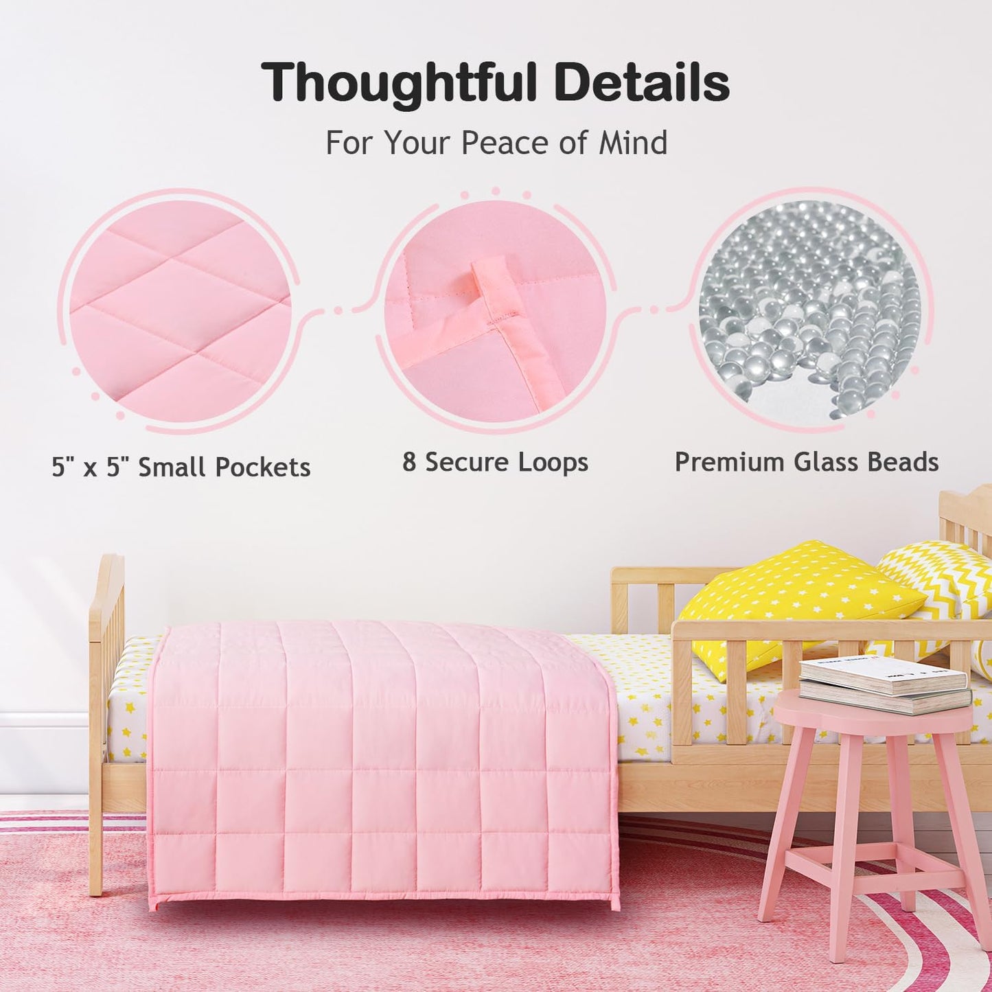 Kids Breathable Cooling & Warm Weighted Blanket Throw