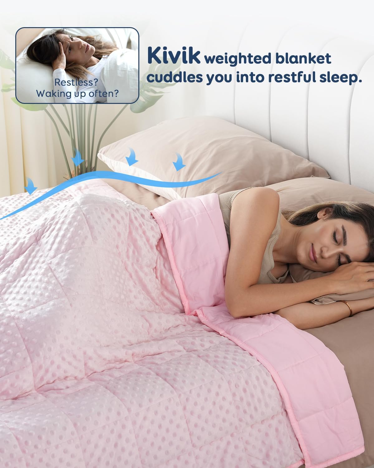 Microfiber Reversible Minky Dot Weighted Blanket Throw Blankets for Adult