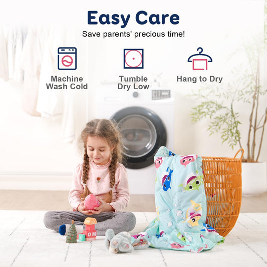 Baby Shark Kids Weighted Blanket Throw for All-Season